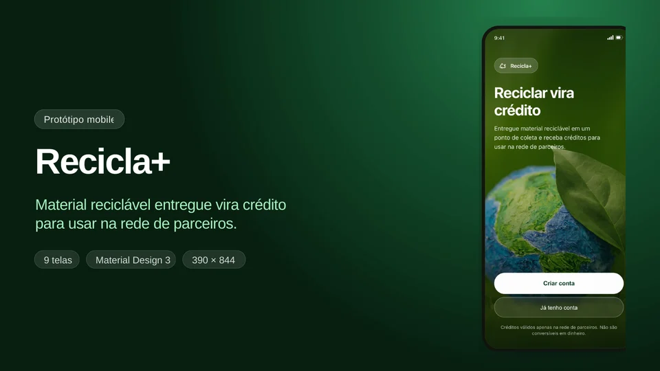 Capa da apresentação do produto Recicla+